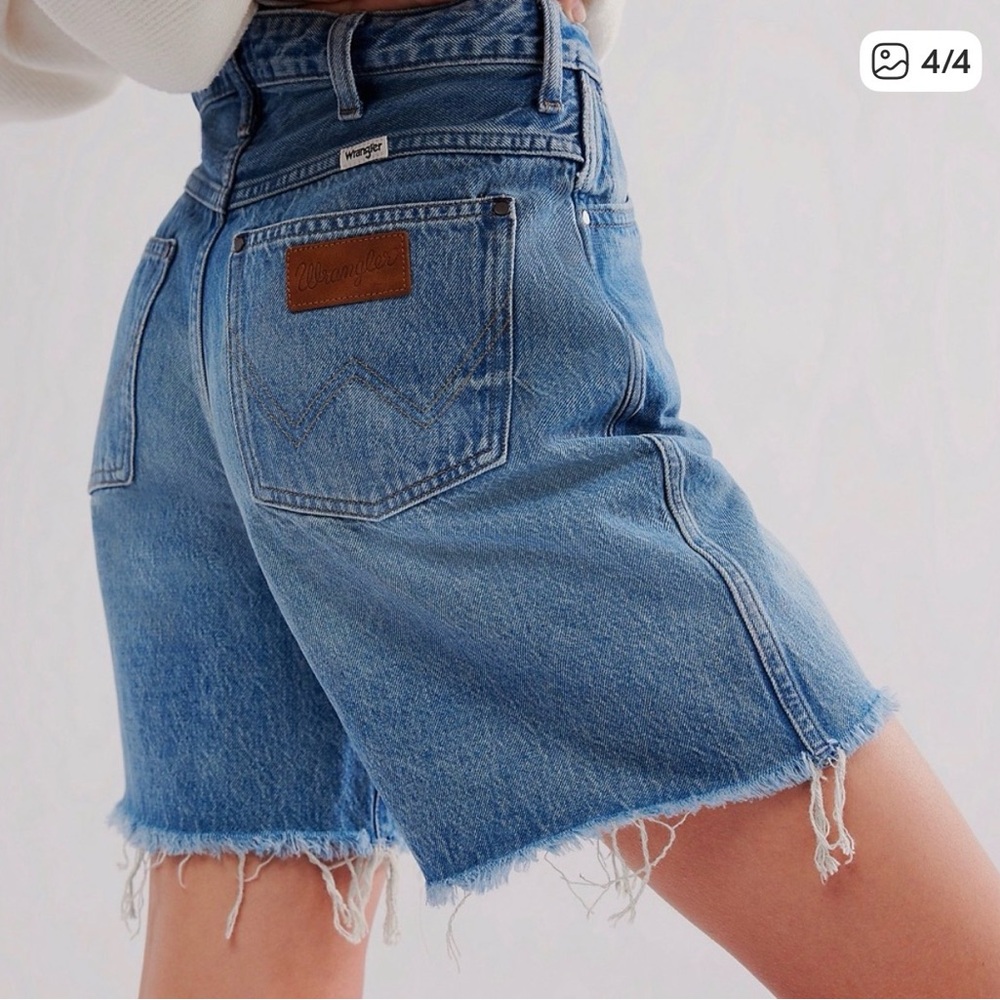 Wrangler Light Blue Denim Jean Shorts